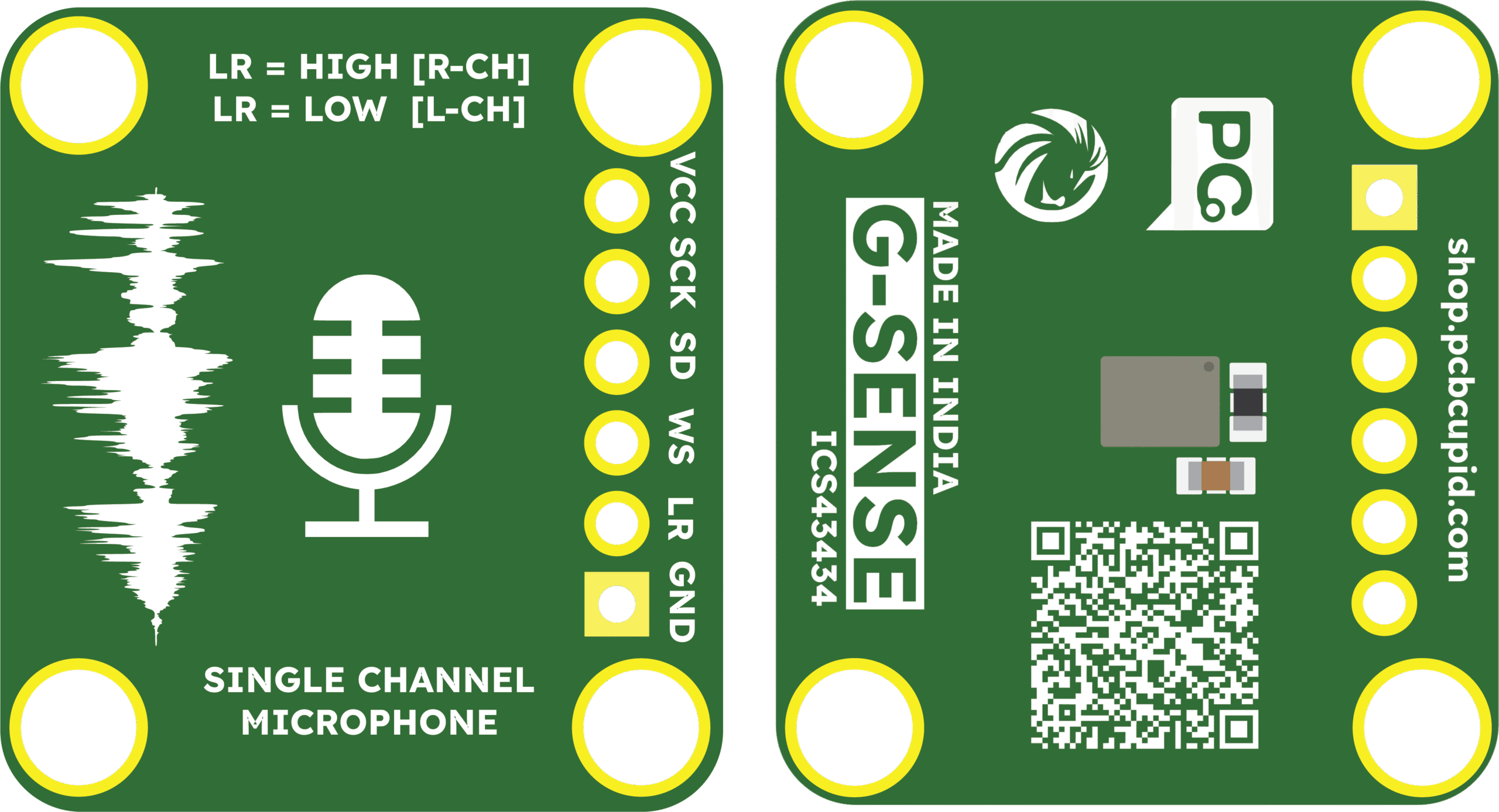 G-sense ICS-43434 MEMS High Precision Omnidirectional Microphone Module I2S